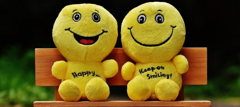 Stuffed happy face animals