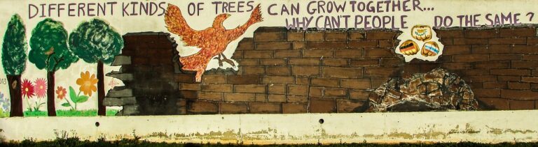 Graffiti with positive message